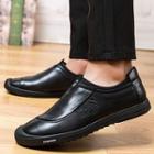 Embossed Genuine Leather Loafers