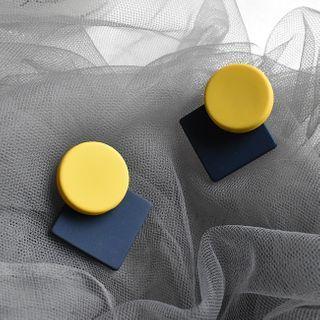 Geometric Earring 1 Pair - S925 Silver - One Size