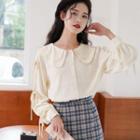 Layered Collare Blouse Almond - One Size