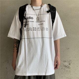 Label Printing Short-sleeve T-shirt