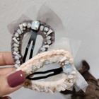 Rhinestone Mesh Hair Clip