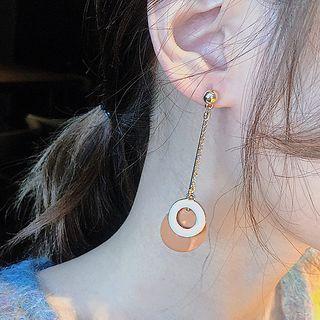 Glaze Hoop & Disc Dangle Earring