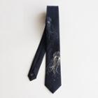 Embroidered Jellyfish Neck Tie