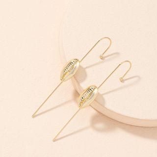 Shell Alloy Earring 1 Pair - Gold - One Size