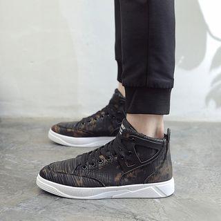 Print High Top Sneakers