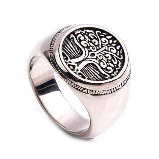 Tree Of Life Titanium Steel Ring