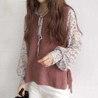 Side Tie Knit Vest