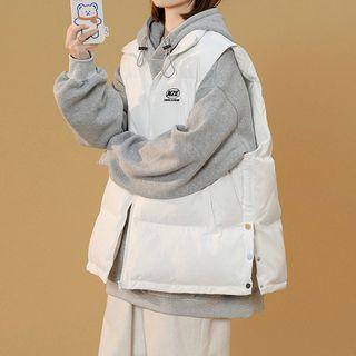 Snap Button Padding Vest