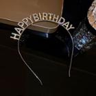 Birthday Lettering Party Headband Silver - One Size