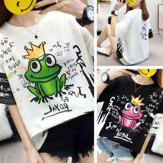 Frog Print Dress