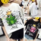 Frog Print Dress