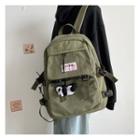 Lightweight Backpack With Panda Brooch