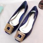 Square Buckle Flats