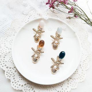 Faux Pearl Starfish Hair Clip