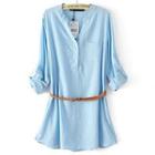 Half-placket Shirtdress
