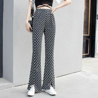 Numbering Boot-cut Pants