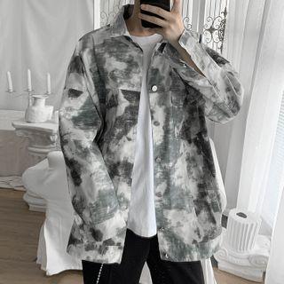 Tie-dyed Button-up Jacket