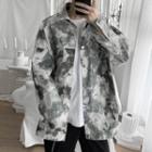 Tie-dyed Button-up Jacket
