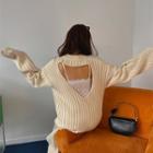 Cutout-back Long Sweater Dress