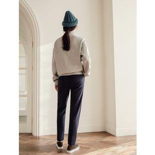 Plus Size Mockneck Thick Sweatshirt