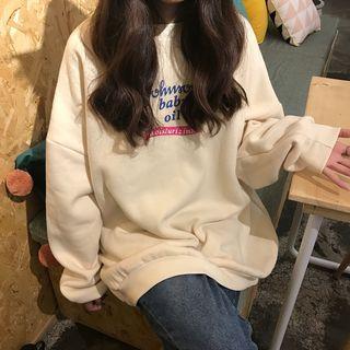 Oversized Lettering Sweatshirt