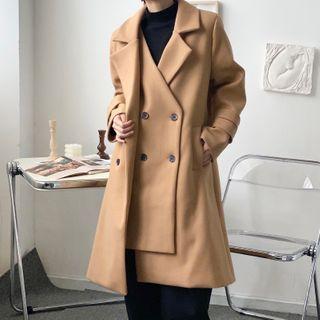 Double-breasted Layered Trench Coat