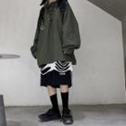 Puff-sleeve Oversized Hoodie
