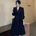 Double-breasted Tie-waist Midi Blazer Dress