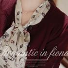 Puff-shoulder Ribbed Cardigan