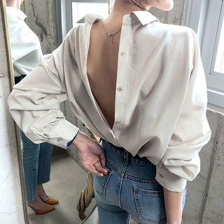 Button-back Two Way Shirt