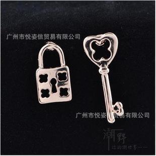 Key And Lock Shape Earrings