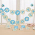 Set: Birthday Party Bunting + Card + Party Hat