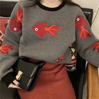 Goldfish Print Sweater