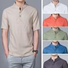 Stand-collar Short-sleeve Tee