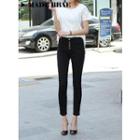 Button-front Skinny Pants