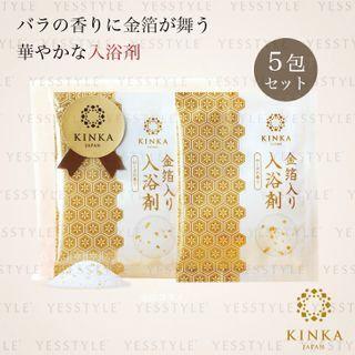 Kinka - Gold Nano Rose Bath Powder N 25g X 5