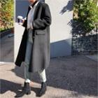 Tailored Double-breasted Long Coat