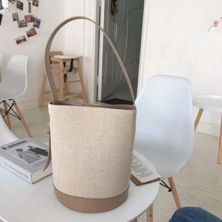 Canvas Bucket Bag Khaki - One Size