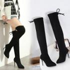 Pointed High Heel Over-the-heel Boots