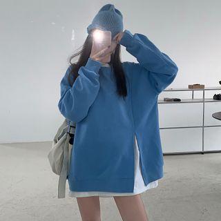 Split Long-sleeve Sweatshirt