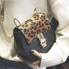 Faux-leather Leopard-print Cross Bag
