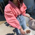 Chelsea-collar Balloon-sleeve Shirt