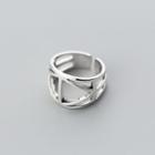 S925 Sterling Silver Geometric Open Ring S925 Sliver - Ring - Adjustable
