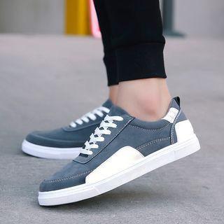 Color Block Lace-up Sneakers