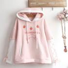 Mock Two Piece Hoodie Pink - One Size