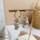 925 Sterling Silver Pearl Dangle Earring 1 Pair - One Size