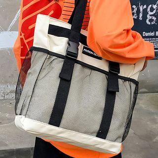 Mesh Pocket Tote Bag