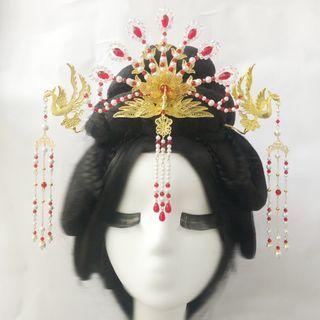 Phoenix Faux Pearl Alloy Tiara / Hair Stick