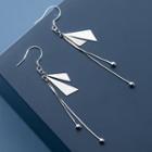 925 Sterling Silver Fringed Fringed Earring 1 Pair - As Shown In Figure - One Size