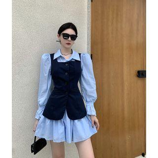 Mini A-line Shirtdress / Vest